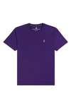 Psycho Bunny Classic V-neck Shirt In Varsity Purple