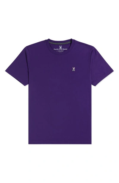 Psycho Bunny Classic V-neck Shirt In Varsity Purple