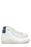 White Leather Ensign Blue