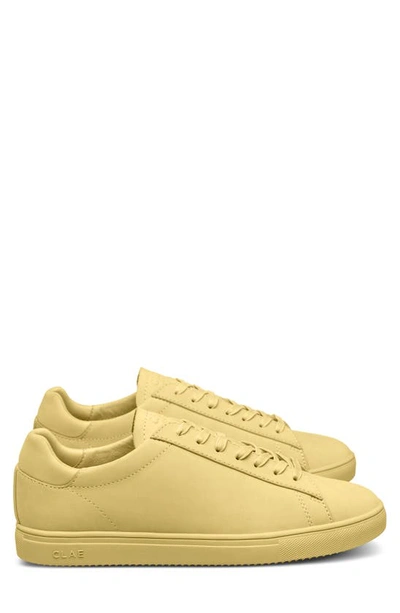 Clae Bradley Sneaker In Pale Banana Nubuck