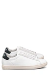 Clae Bradley Sneaker In White Leather Black