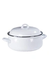 Golden Rabbit Dutch Oven In White