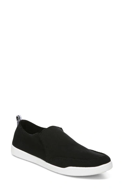 Vionic Beach Collection Malibu Slip-on Trainer In Black Canvas