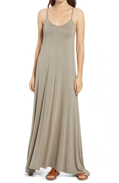 Loveappella Maxi Dress In Khaki