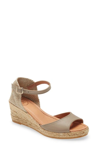 Toni Pons Llivia Wedge Sandal In Taupe Leather