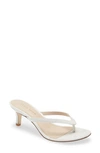 Pelle Moda Slide Sandal In White Patent