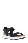 Otbt Sierra Platform Wedge Sandal In Black Combo Leather