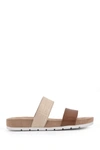 Cliffs By White Mountain Tahlie Slide Sandal In Tan/burn/raffia