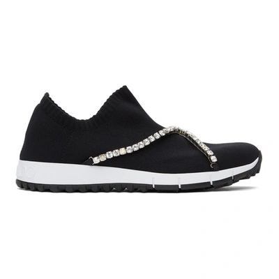 Jimmy Choo Verona Crystal-embellished Sneakers In Black