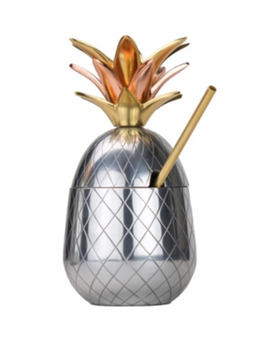 Prince Of Scots The Grand Floridian Pineapple Tumbler In Silver
