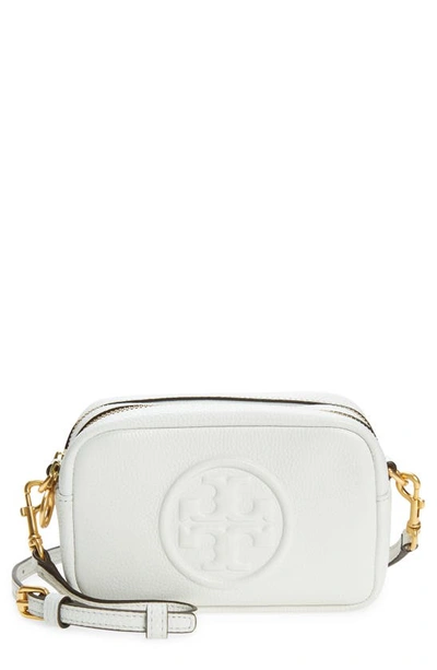 Tory Burch Perry Bombe Leather Crossbody Bag In Gardenia