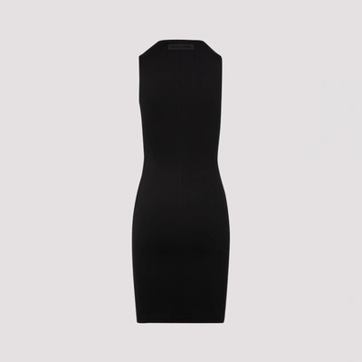 Alyx V-neck Buckle-fastening Dress In Black