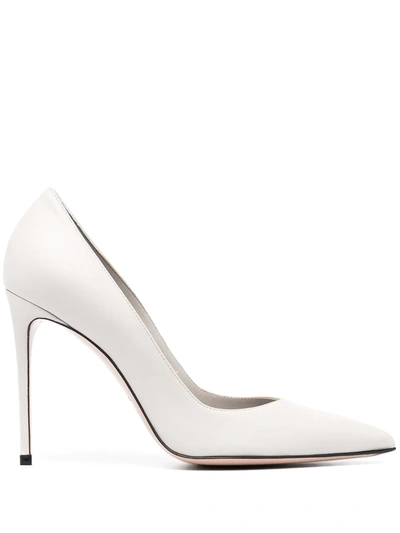 Le Silla Eva Pointed Toe Pumps In Grey
