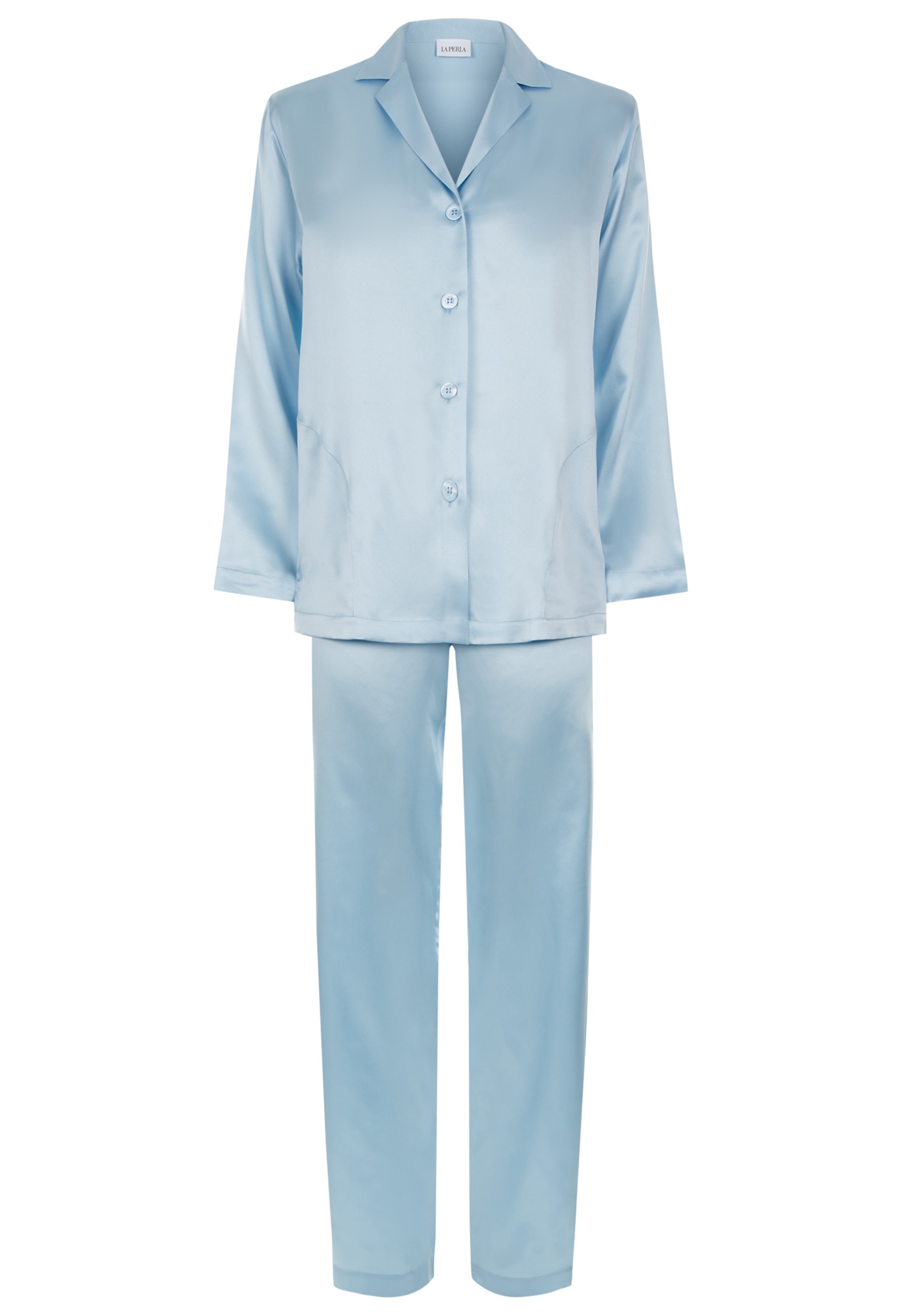 La Perla Silk Silk Satin Pyjama - Light Blue | ModeSens