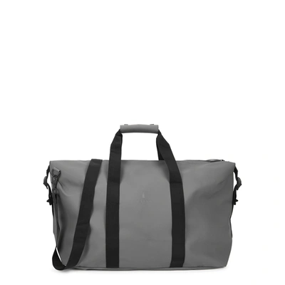 Rains 1320 Grey Rubberised Holdall In Charcoal