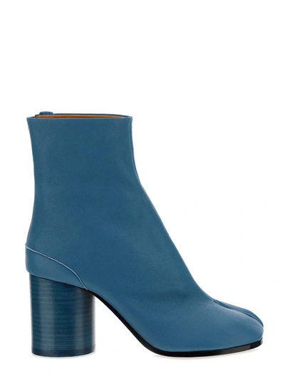 Maison Margiela Tabi Ankle Boots In Blue