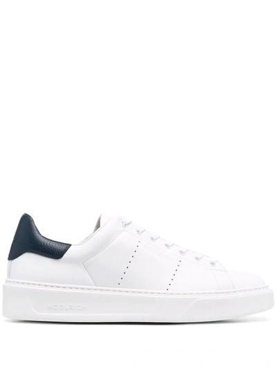 Woolrich Low-top Leather Sneakers In White