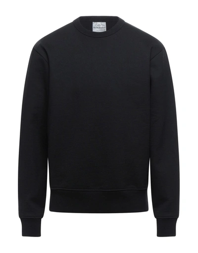 Acne Studios Blue Cotton-blend Forban Sweatshirt In Black