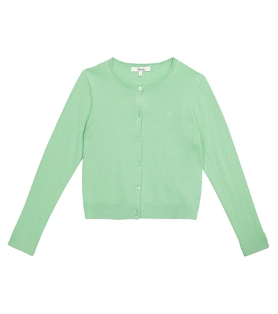 Bonpoint Kids Cardigan Holiday Pop For Girls In Green