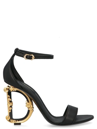 Dolce E Gabbana Women's  Black Leather Sandals