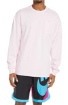 Nike Sportswear Max 90 Long Sleeve Pocket T-shirt In Pink Foam