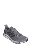Adidas Originals Supernova Running Shoe In Grey/ Black/ Blue