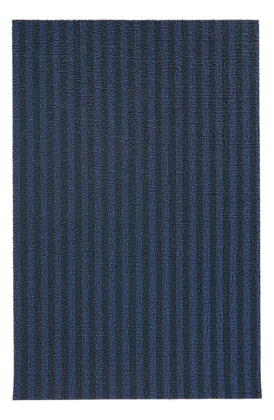 Chilewich Marble Stripe Door Mat In Ruby