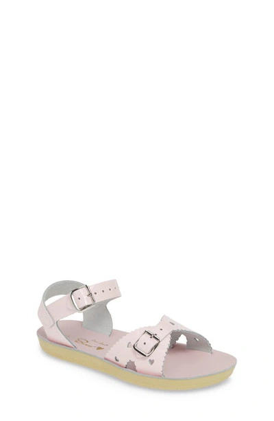 Salt Water Sandals By Hoy Kids' Sun San Sweetheart Sandal In Shiny Pink
