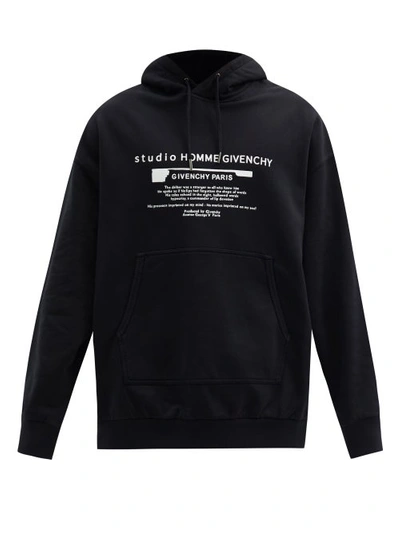 Givenchy Cotton Sweatshirt With Contrasting Front Print In Black