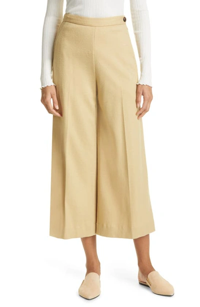 Vince Wool Blend Culottes In Ginger