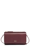 Tumi Belden Leather Wallet Crossbody Bag In Cordovan