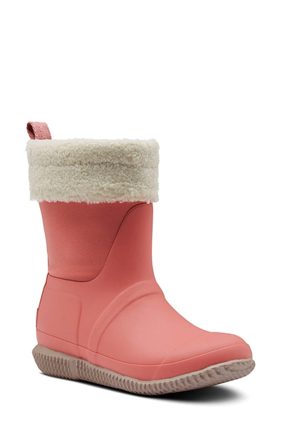 Hunter Original Insulated Slipper Boot In Hibiscus Pink