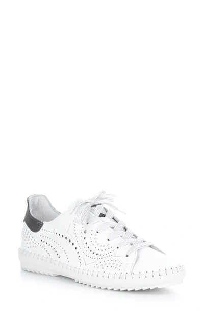 Bos. & Co. Oxley Lace-up Sneaker In White Floater Lazer Leather