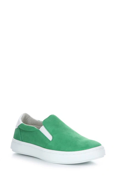 Bos. & Co. Chuska Slip-on Sneaker In Green Lux Suede