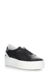 Bos. & Co. Mona Platform Slip-on Sneaker In Black/white Silver