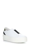 Bos. & Co. Mona Platform Slip-on Sneaker In White/black/champ Piuma