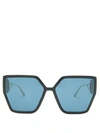 Dior 30montaigne Butterfly Acetate Sunglasses In Black Blue