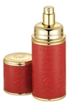 Creed Refillable Deluxe Leather Atomizer, 1.7 oz In Red/gold Trim