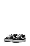 Nike Kids' Blazer Low '77 Low Top Sneaker In Black/white-black-white