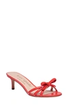 Kate Spade Swing Bow High Heel Sandals In Coral Rose