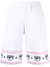Chiara Ferragni Logomania Knee-length Shorts In White
