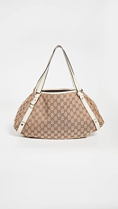 Shopbop Archive Gucci Abbey Tote Medium, Gg Canvas Brown