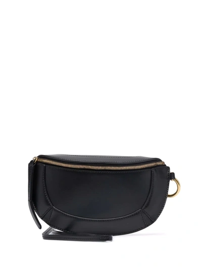Isabel Marant Bossey Leather Crossbody Bag In Black