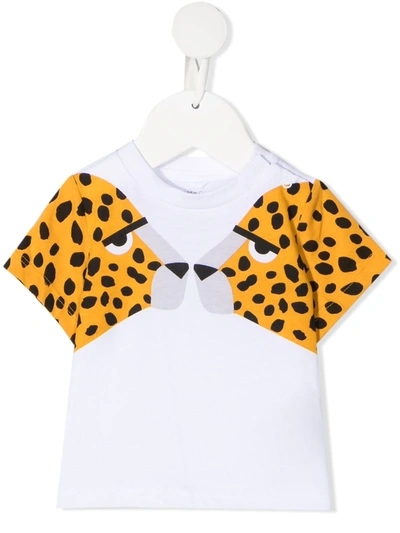 Stella Mccartney White T-shirt For Babykids With Tigers In 白色