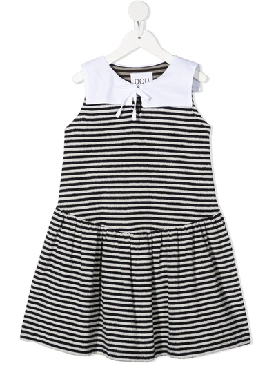 Douuod Kids' Multicolor Dress For Girl In Blue