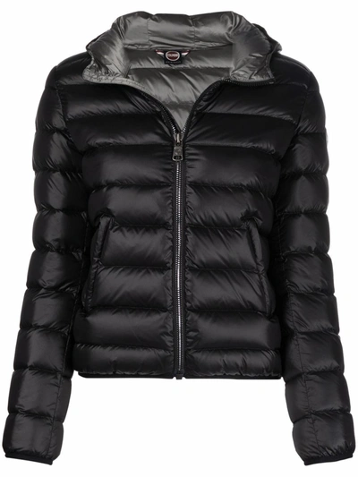 Colmar Zip-up Hooded Puffer Jacket In Black