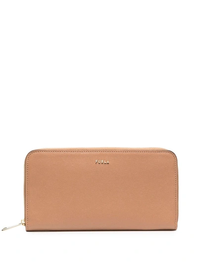 Furla Next All Around Zip Wallet In Brown