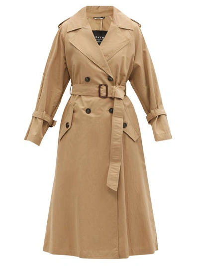 Weekend Max Mara Double-breasted Trench Coat In Brown