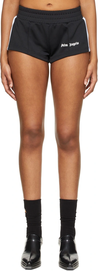 Palm Angels Track Hot Shorts in Blossom Womens Clothing Shorts Mini shorts Black 