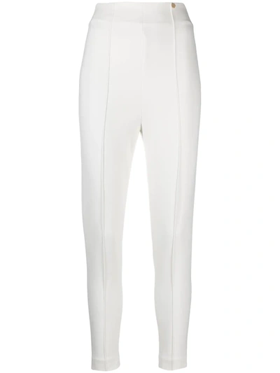 Liu •jo High-waisted Skinny Trousers In White